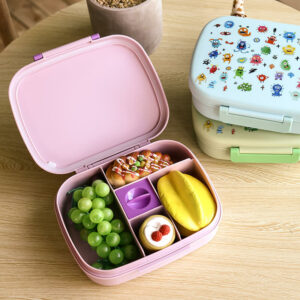 New Custom Portable Handle Lunch Box Kids Steel 1-4 Layer Tiffin